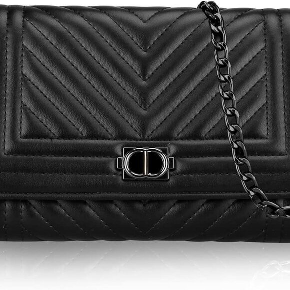 Small Leather Crossbody Bag for Women Faux Leather Compact Organizer - Picture 1 of 7